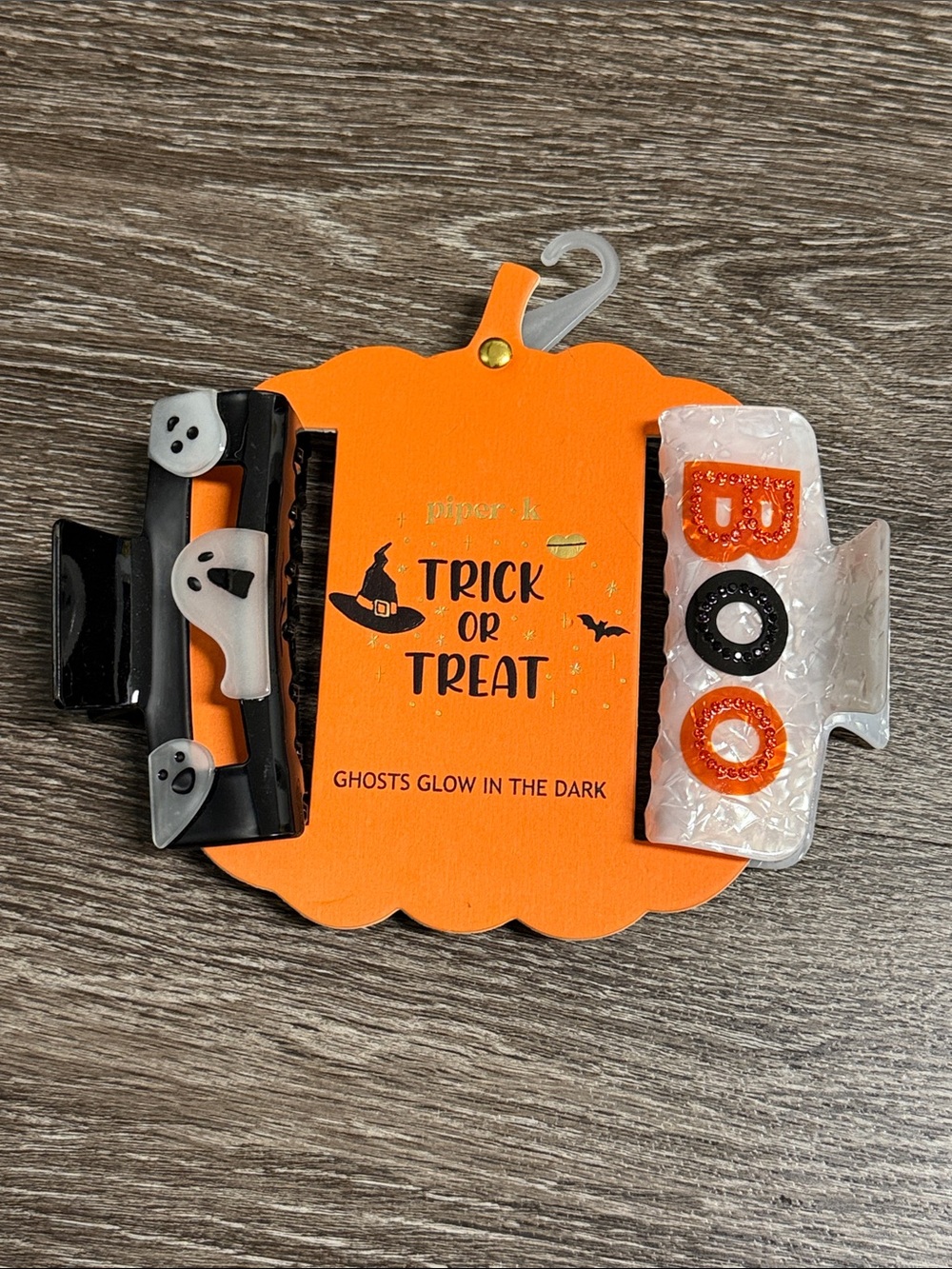 Piper.k Trick or Treat Halloween Hair Clips Set New